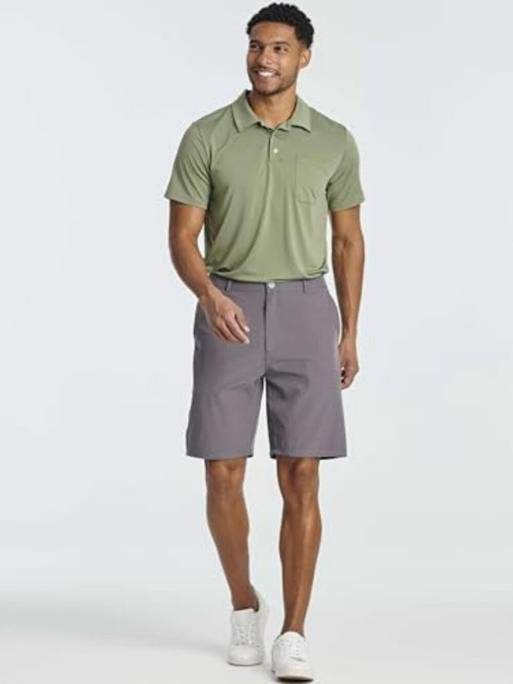Men's 9" Stretch Golf Shorts - 3 Pack, Casual Flat Front Shorts with Pockets - Picture 6 of 6